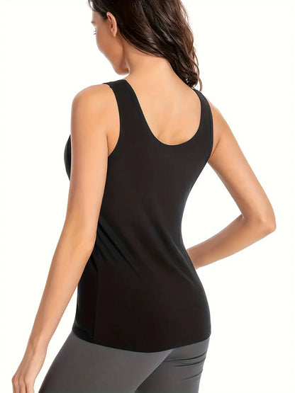 10pcs Women's Basic Layer Tops, Versatile Simple Tank Tops, Comfortable Breathable Sleeveless Tops, Women's Underwear and Innerwear