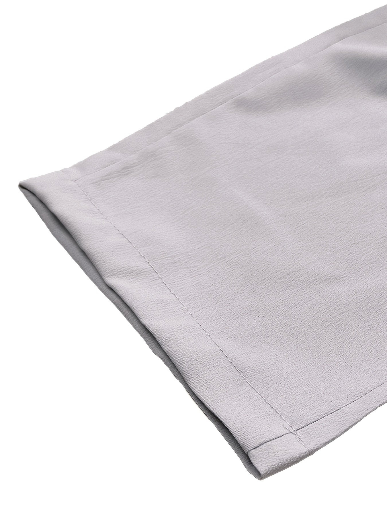 Men's 3pcs Casual Pants Lightweight Breathable Drawstring Waist Trousers for Beach, Vacation & Summer Daily Wear