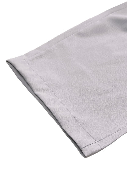 Men's 3pcs Casual Pants Lightweight Breathable Drawstring Waist Trousers for Beach, Vacation & Summer Daily Wear