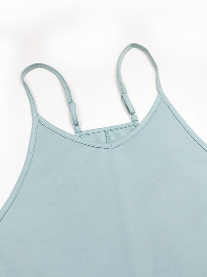Women's Solid Color Sleeveless Overalls Jumpsuit, Casual Comfy Jumpsuit for Spring & Fall, Women's Jumpsuit for Daily Wear, Cute Summer Outfits