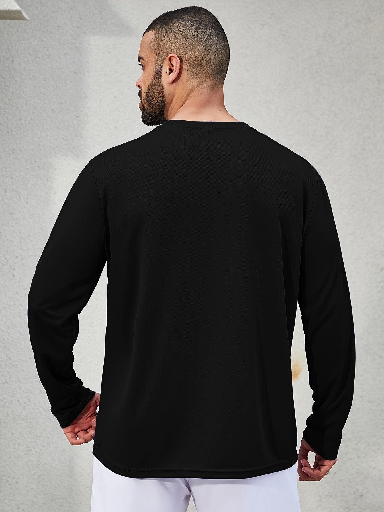 5pcs Men's Casual Sports T-shirt, Breathable And Quick Drying, Suitable for Work Clothes, Fishing Clothes, Construction Site Clothes, Team Building Clothes