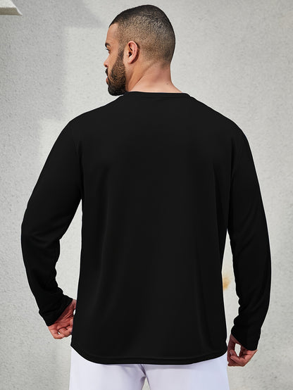 5pcs Men's Casual Sports T-shirt, Breathable And Quick Drying, Suitable for Work Clothes, Fishing Clothes, Construction Site Clothes, Team Building Clothes