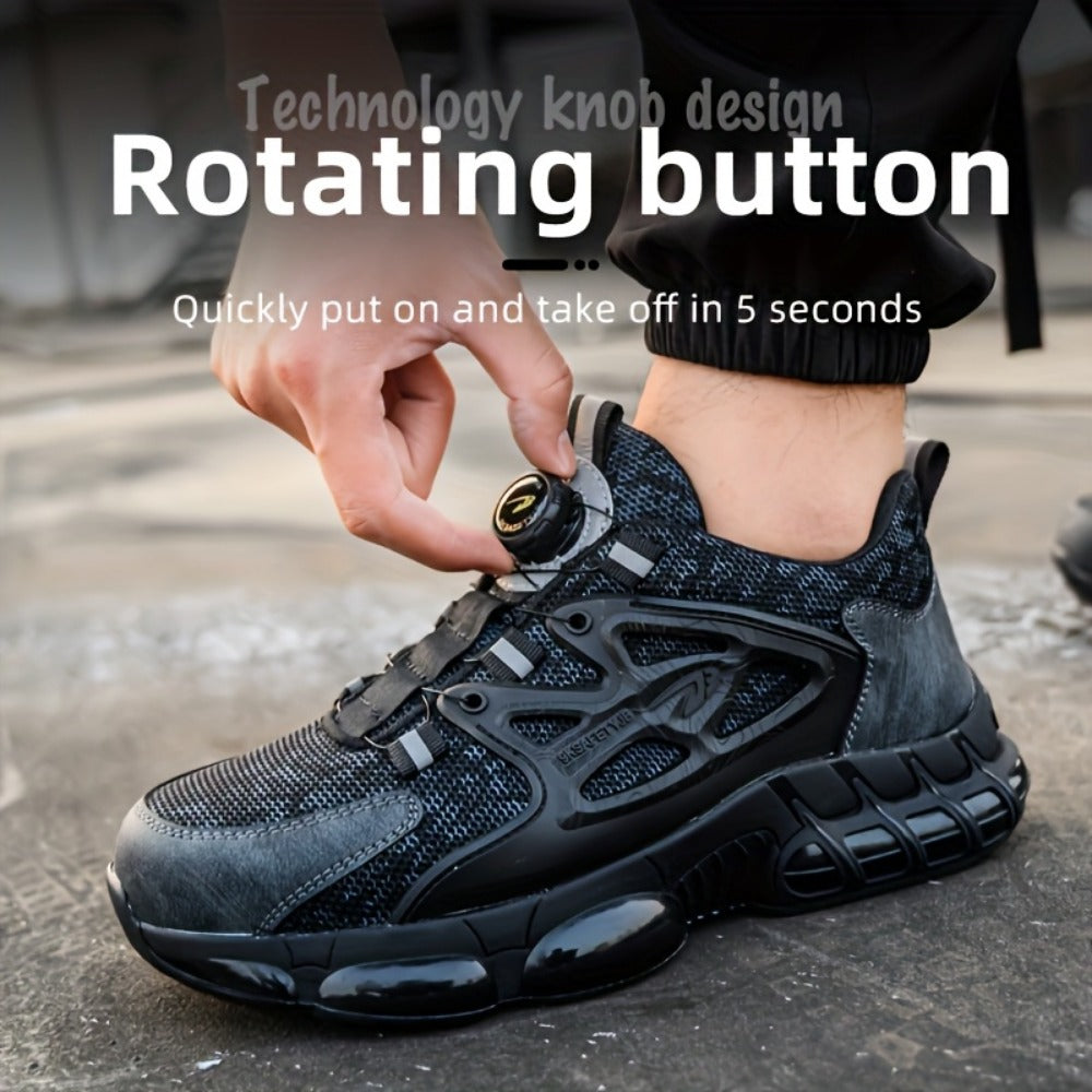 Men's Work & Safety Shoes - Puncture Resistant & Lace-Up Fit