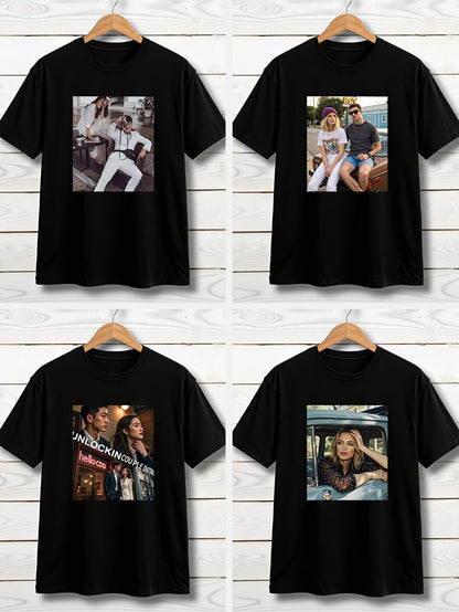 Men's Performance T-Shirt - Round Neck Short Sleeve Everyday Style 825189