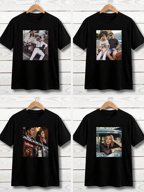 Men's Performance T-Shirt - Round Neck Short Sleeve Everyday Style 825189