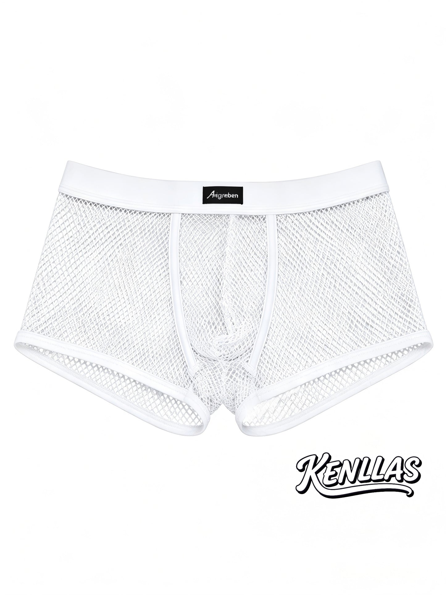 3pcs Men's Mesh Boxer Shorts with Inner Pouch Lightweight Casual Party & Beach Shorts, Breathable Activewear underwear boxer shorts