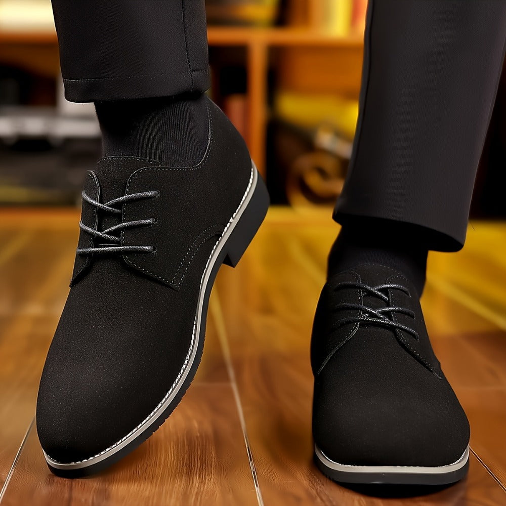 Men's Dress Shoes & Oxfords - Non-Slip Sole Lace-Up for Outdoor & Travel 020325