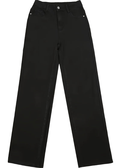 Women's 2026 New Military Green Straight-Leg Jeans - Stretch Denim Pants with Super Soft Breathable Fabric, Straight-Cut Leg for - Daily Wear, Casual & -Casual Outfits (Machine Washable) - Non- Solid Color