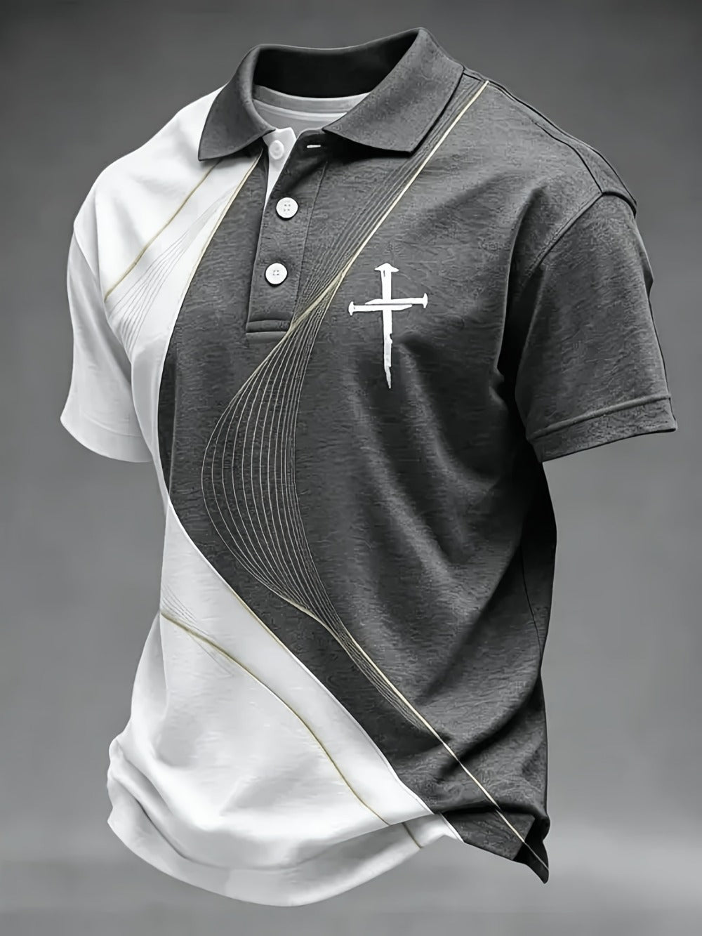 Men's Faith Graphic Shirt - Collared Short Sleeve 688037