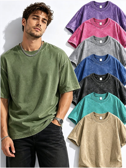 Men's Apricot Oversized Short-Sleeve T-Shirt - product view 46