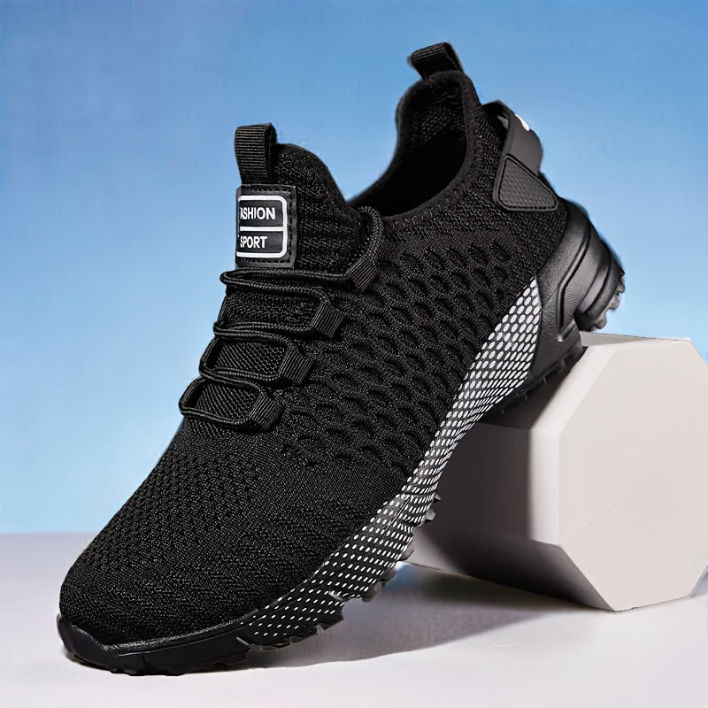 [Thick-Soled Sneakers] Men's Fashionable Thick-Soled Casual Sneakers - Non-Slip And Durable, Men's Walking Shoes - Suitable for Hiking And Outdoor Activities, Comfortable Lace-Up Design, Casual Shoes, Tennis Shoes, Perfect Choice for Spring And Autumn, Tr
