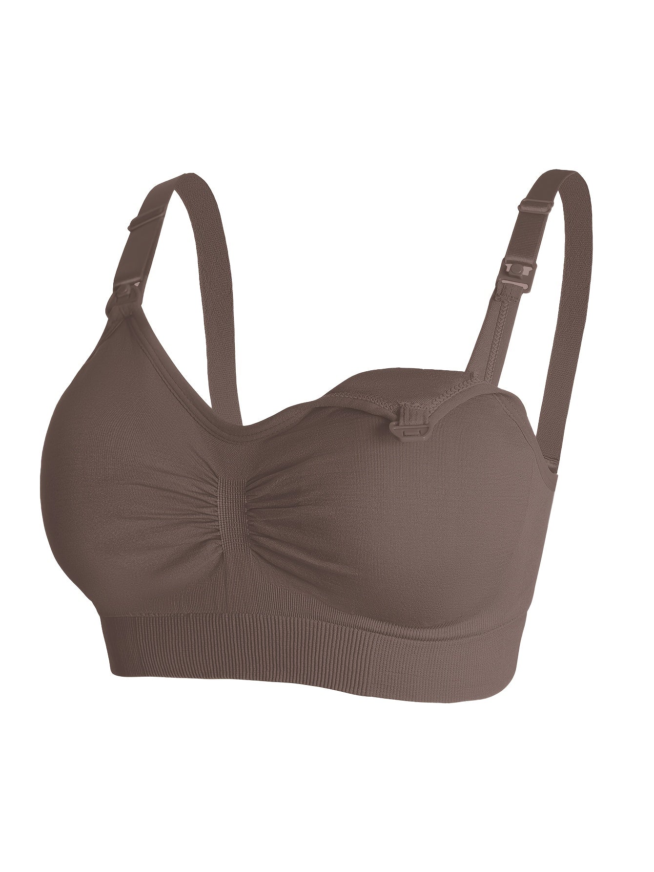 6pcs (6pcs) Discount Suitable for Full Pregnancy & Lactation Cycle - Maternity Nursing Bras with Front-Opening Quick-Wear Design, High Elastic Full-Cup Coverage Anti-Sagging Bras for Breastfeeding Moms, Machine Washable Underwear