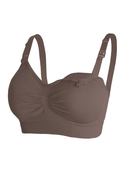 6pcs (6pcs) Discount Suitable for Full Pregnancy & Lactation Cycle - Maternity Nursing Bras with Front-Opening Quick-Wear Design, High Elastic Full-Cup Coverage Anti-Sagging Bras for Breastfeeding Moms, Machine Washable Underwear