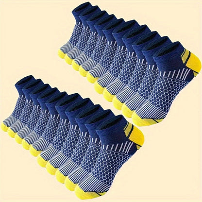 Men's Athletic Ankle Socks - 20-Pair Pack