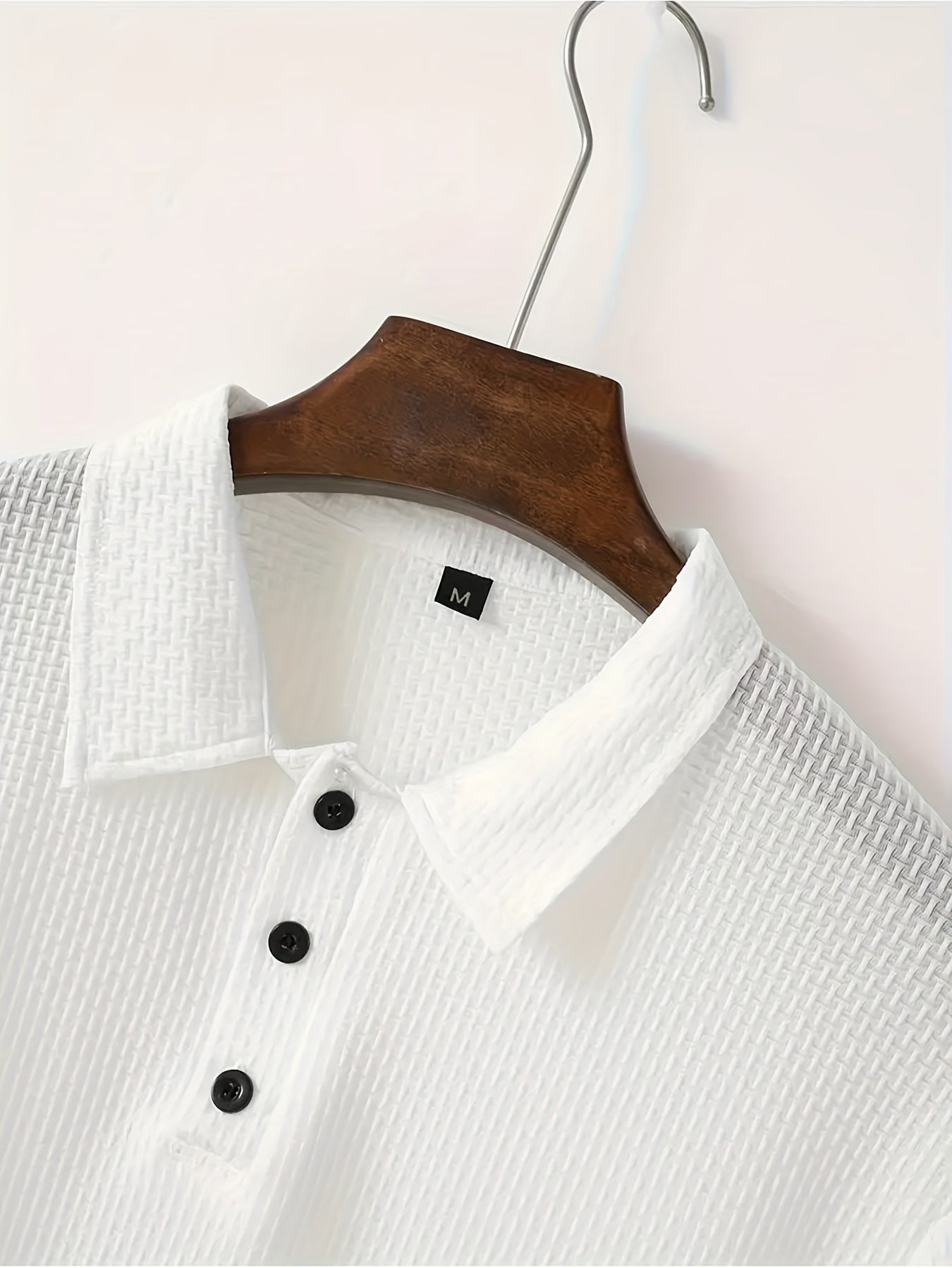 Men's Ice Silky Elastic Solid Short Sleeved Lapel Golf Shirt, Summer Outdoor Cool Polo Shirt T-shirt, Men's Gift