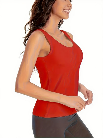 4pcs Women'S Sleeveless Tiered Tank Tops - Black, White, Pink, Yellow, Seamless Breathable Soft Fabric, No Padding, Smooth Texture, Versatile for Casual & Formal Wear, Sleeveless Design, Simple Fashion, High-Quality Seamless