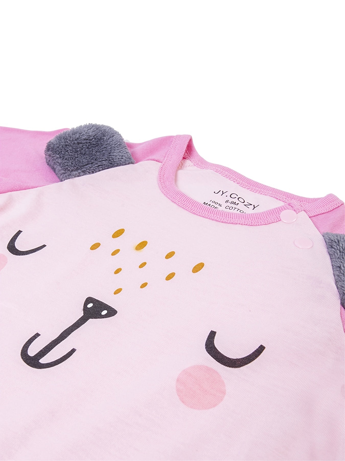4pcs Newborn Baby Girl Footed Rompers - Soft Breathable Floral Print Long Sleeve Onesies, Snug Fit All-Season Infant Jumpsuits for 0-12 Months, Cute Infant Clothing, Easy Diaper Change, Playful Infant Design, Comfortable Infant Wear