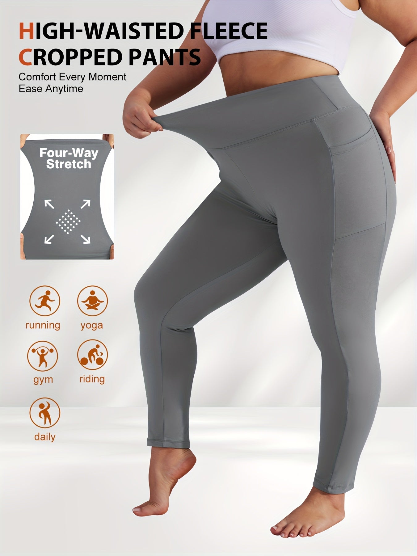 Women's Black Leggings - product view 23