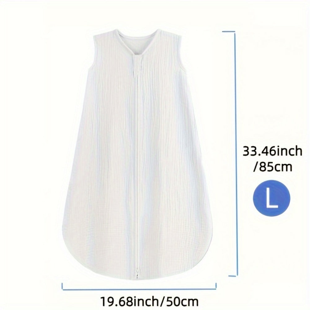 Baby Sleep Sack - Muslin 2-Way Zip Wearable Blanket