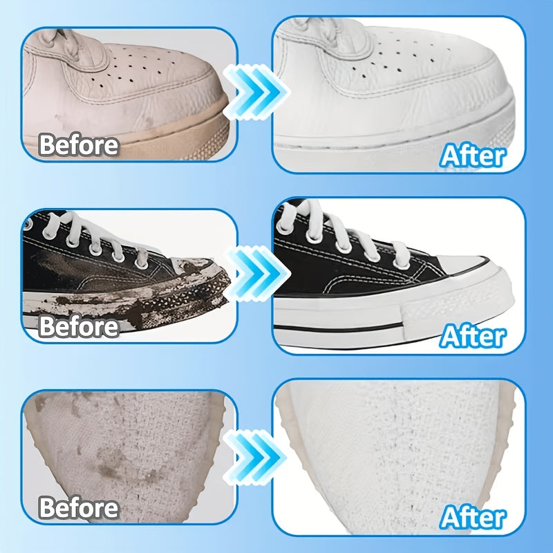 10.14oz No-Rinse Professional Shoe Cleaner Foam - Powerful Stain & Black Spot Remover, Fast-Acting Formula for All Shoe Types, Waterless & Easy
