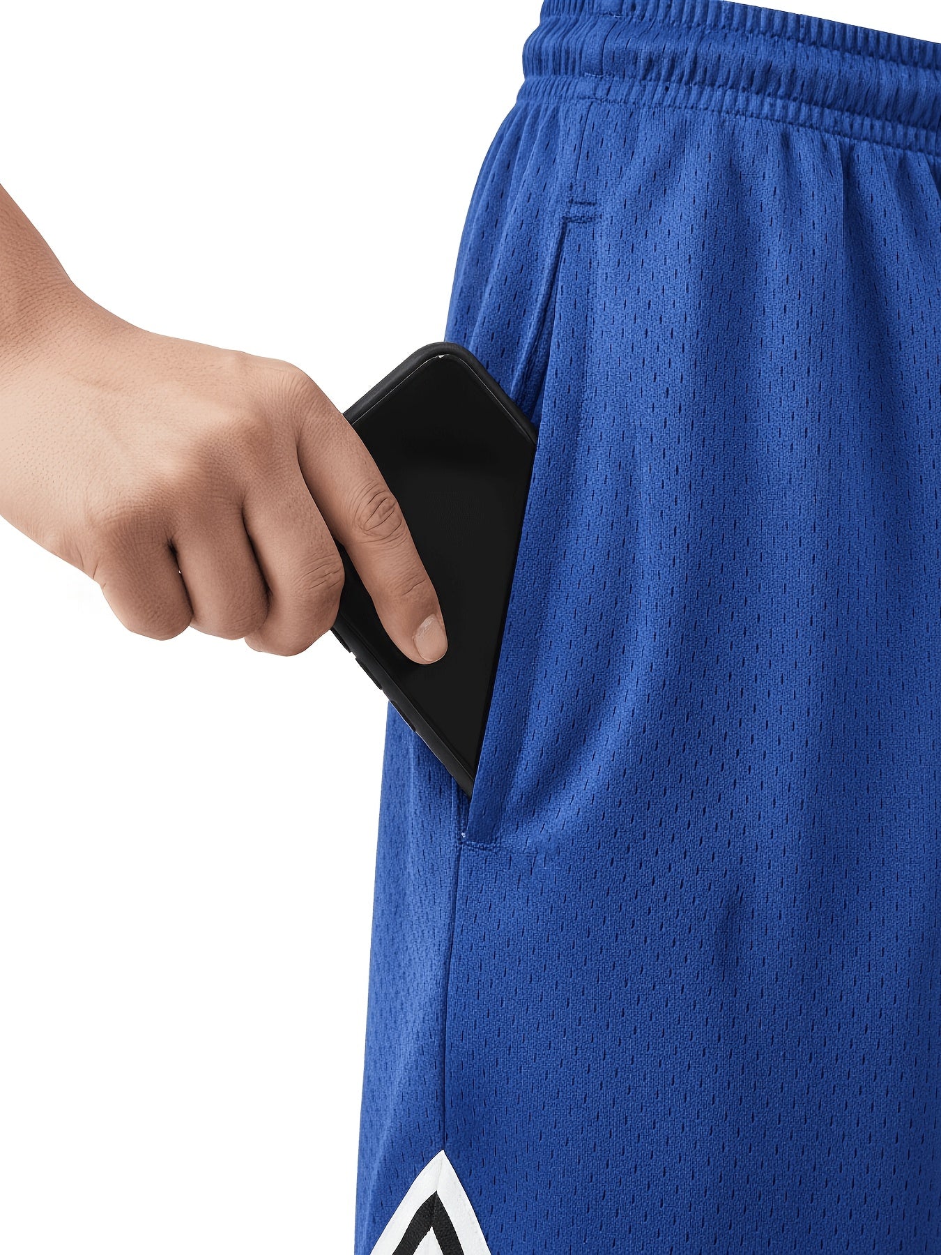 1pc Of Sports Basketball Shorts, Loose And Comfortable, Sweat Wicking And Breathable, Outdoor Running Lined with Stretch Cloth Quick-drying Training Pants