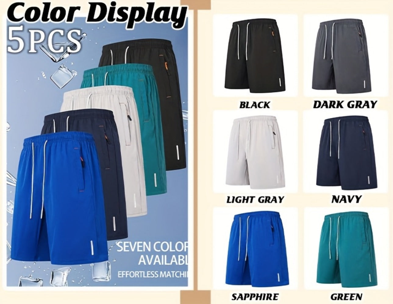 Men's Swim Shorts - Quick-Dry 5