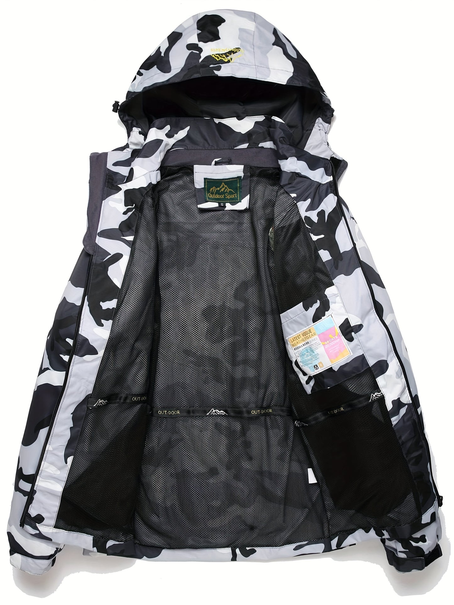 Men'S Rain Jacket Waterproof Lightweight Packable Raincoat Pullover Windbreaker with Hood for Hiking Running
