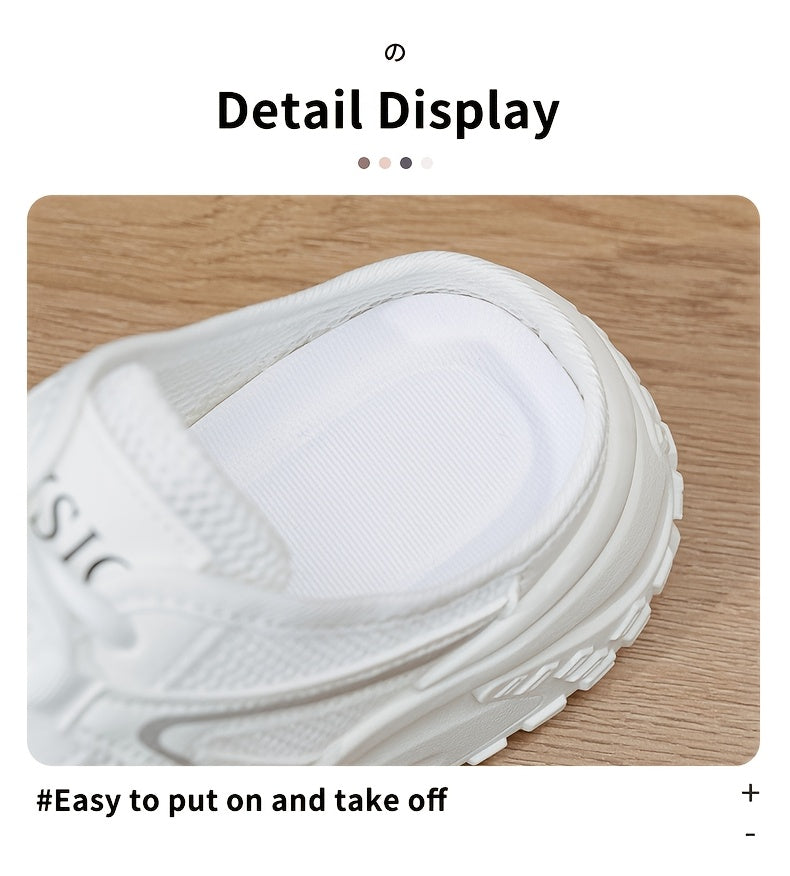 Women'S Casual Summer Shoes with Thick Soles And Versatile Slippers, Easy And Breathable Mesh Surface, White And Comfortable., Women Shoes