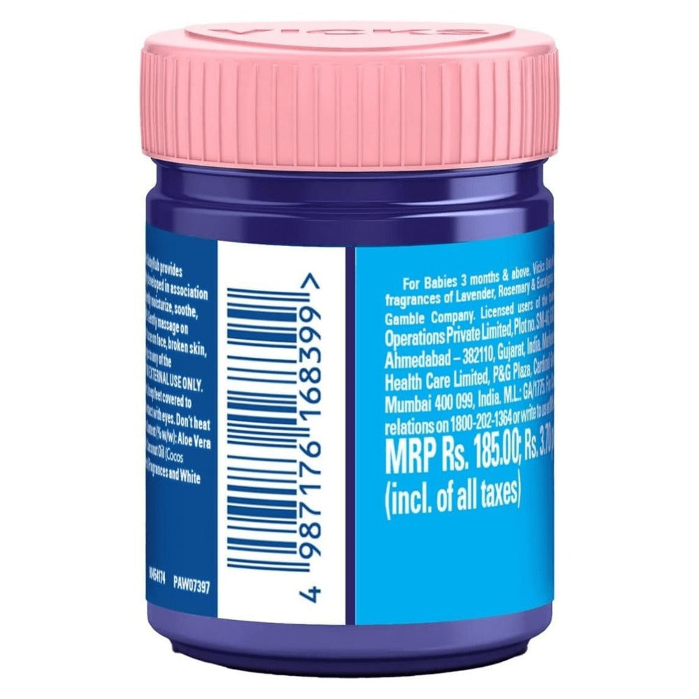 Vicks BabyRub Ointment - Aloe and Coconut 50 ml