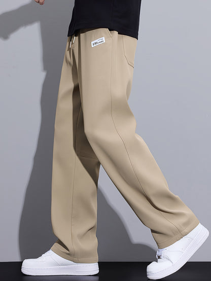 Autumn Casual Pants Men's Loose Straight Leg Trendy Versatile Men's Pants Autumn And Winter Men's Long Pants