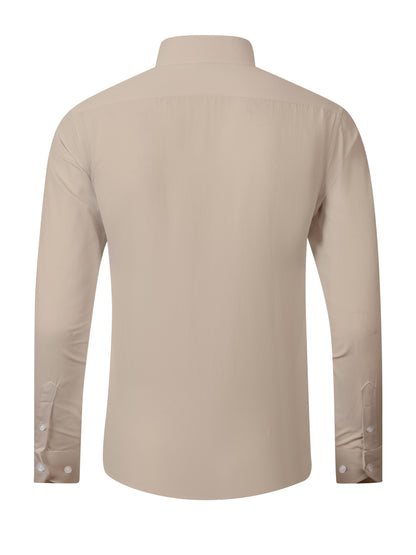 3pcs Men'S Stretch Long Sleeve Business Casual Dress Shirts