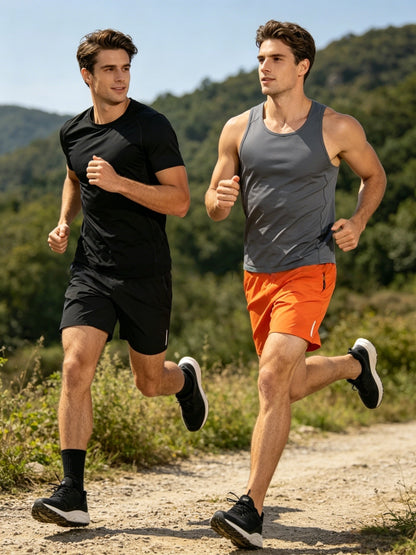 6pcs Set - Men'S Shorts, Casual Loose Shorts, Workwear Shorts Men'S Five Quarter Pants Ins Trendy Straight Leg Casual Five Quarter Shorts Basketball Pants Practical Casual Shorts with Elastic Waistband, Lightweight And Breathable for Casual Attire