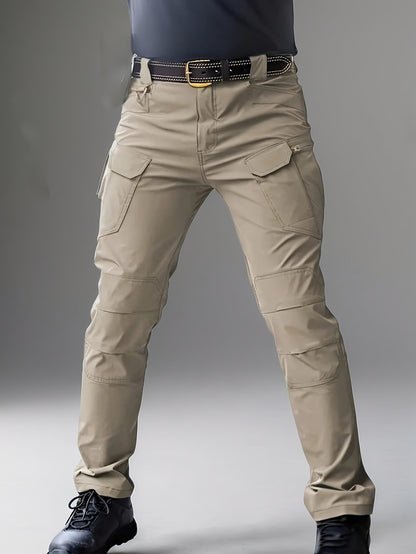 2-Pack Men'S Outdoor Tactical Cargo Pants, Multifunctional Pockets, Lightweight And Durable Work Pants, (Belt Included) Suitable For Camping, Hiking And Fishing, Suitable For Spring, Summer And Autumn Seasons