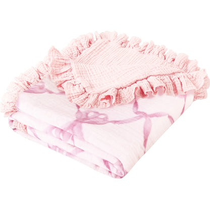 Muslin Baby Blanket - Flounce Cotton Receiving Cover