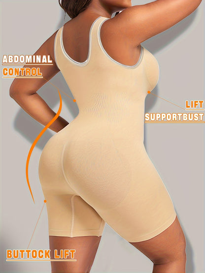 Women's Plus-size Seamless Body Shaper, with Wide Shoulder Straps, Abdominal Control, Lift And Hip Lift, Tummy Tucking And Hip Lifting, Suitable for S And Daily Wear