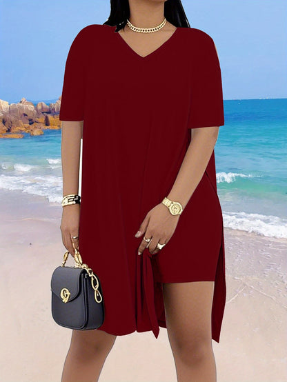 Women's Black Polyester V-Neck Shorts - product view 29