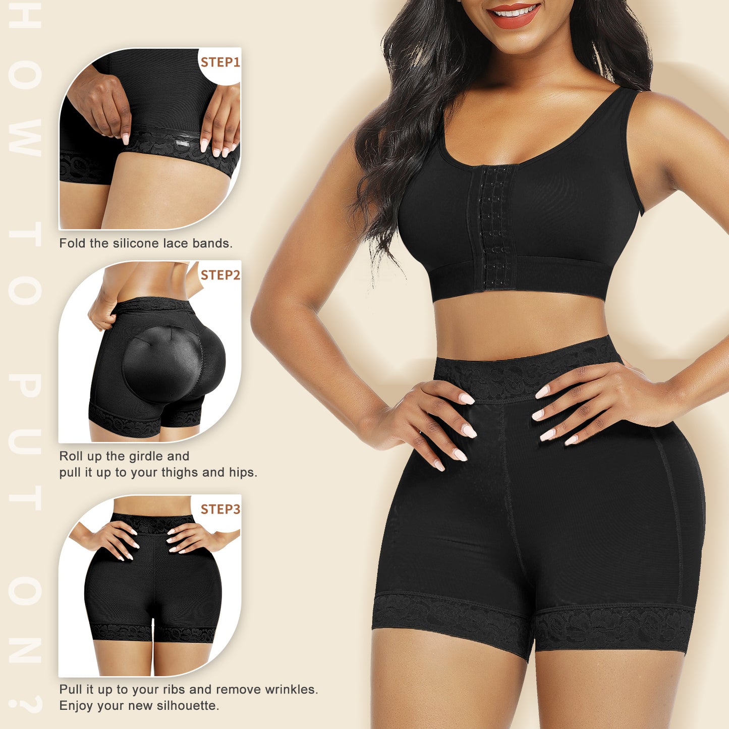 Butt Lifter Panties Hip Enhancer Shapewear Tummy Control Body Shaper Shorts