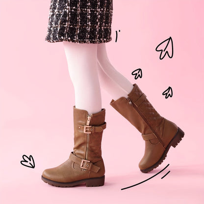 Girls Snow Boots - Non-Slip Sole & Plush Lined 242981