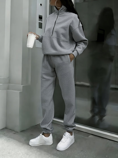 2026 New Women's 2pcs Set European And American Women's Fashion 2pcs Set Sweatshirt And Pants Comfortable Street Style Casual Outfit