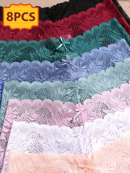 Women's Mixed colors Lace Floral Printed Pants - product view 8