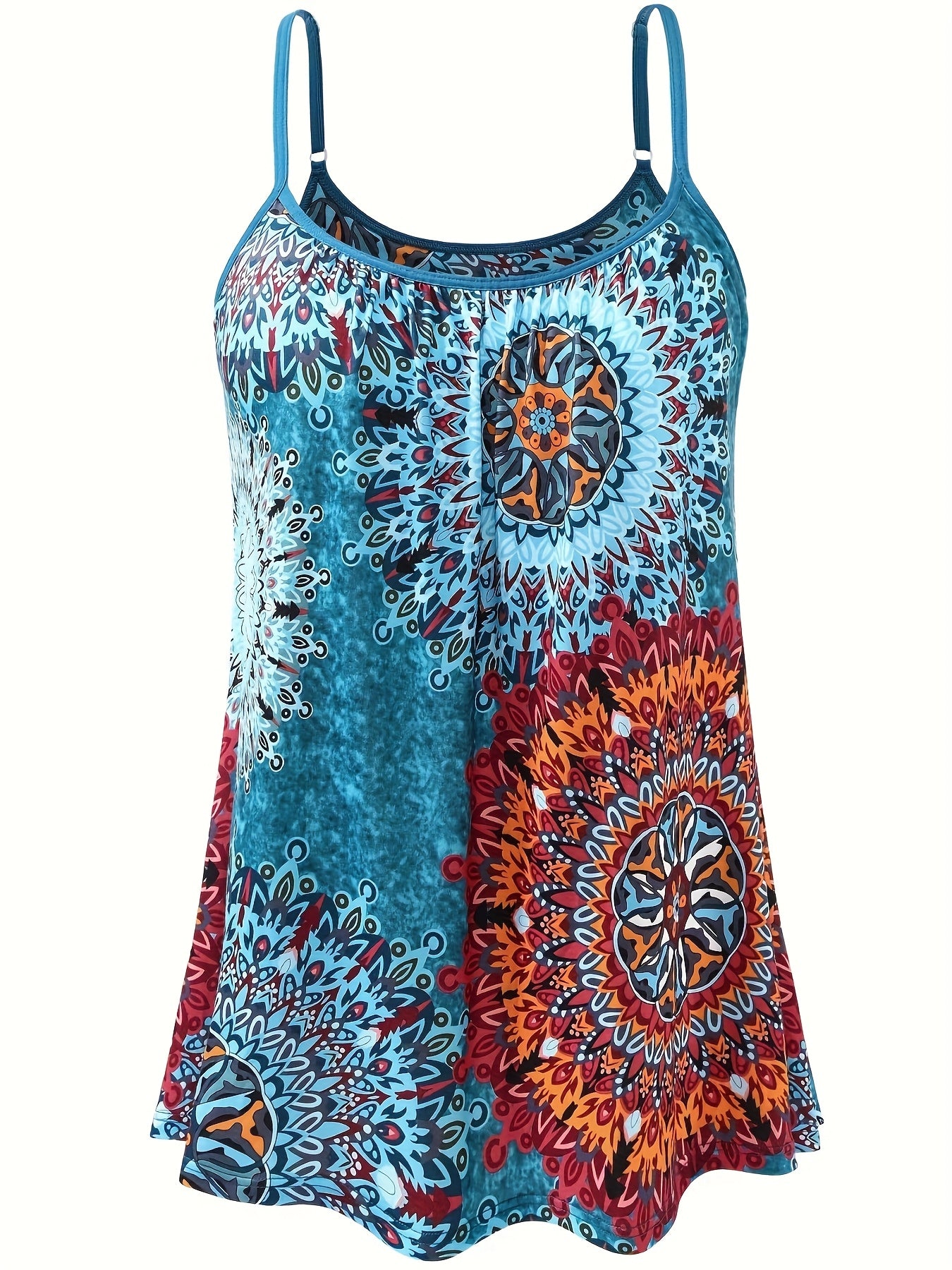 Vislivin Summer Women'S Camisole Tops with Built-In Bra - Seamless Sleeveless Tank Tops, Soft Flowy Loose Fit Cami with Adjustable Spaghetti Straps, Comfy Elegant Blouse for Casual Wear