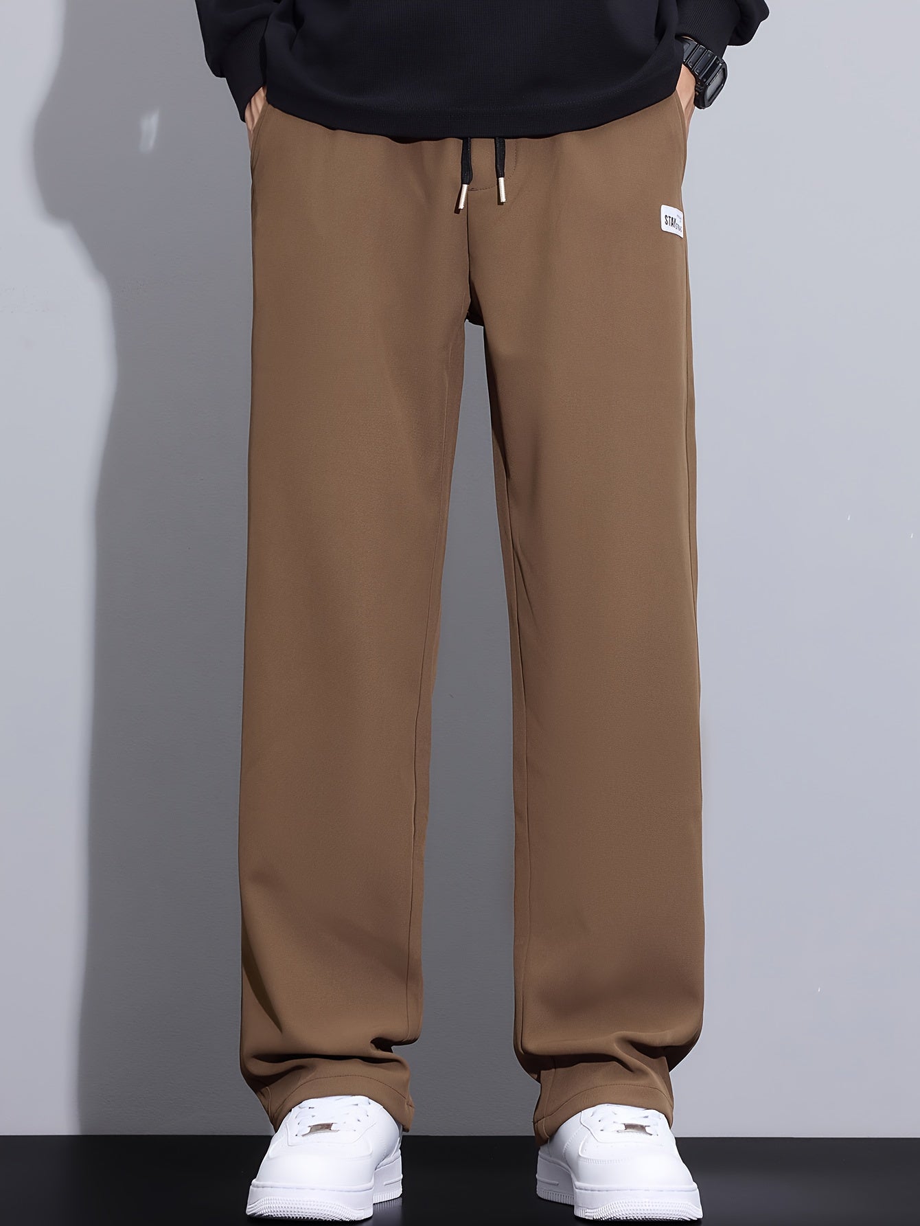 Autumn Casual Pants Men's Loose Straight Leg Trendy Versatile Men's Pants Autumn And Winter Men's Long Pants