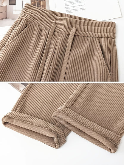 1pc Of Four Seasons Classic Versatile Straight Leg Pants For Women, High Waist, Slim Look, Loose And Comfortable, Narrow Version, Wide Leg Pants, Casual And Comfortable, Regular Women'S Pants