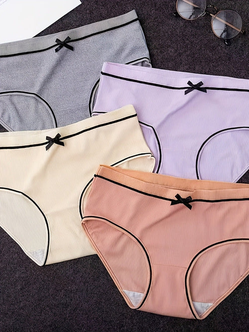 Girls' Bow Briefs - 12-Pack Multicolor