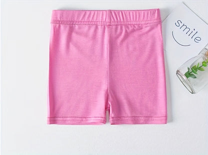 Random Resinta 6pcs Toddler Girls Biker Shorts Solid Bike Cartwheel Shorts Kids Under Dress Dance Safety Shorts