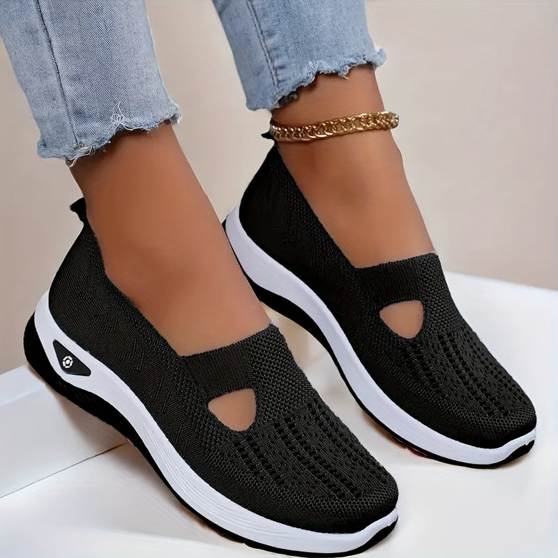 Women's Shoes On At Special Prices, with Ultra-low Discounts. Casual And Comfortable Slip-ons, Featuring Knitted Breathable Uppers, Stylish And Versatile. Suitable for People with Wide Or Feet, And Also Suitable for Patients, Women Shoes, Sneakers