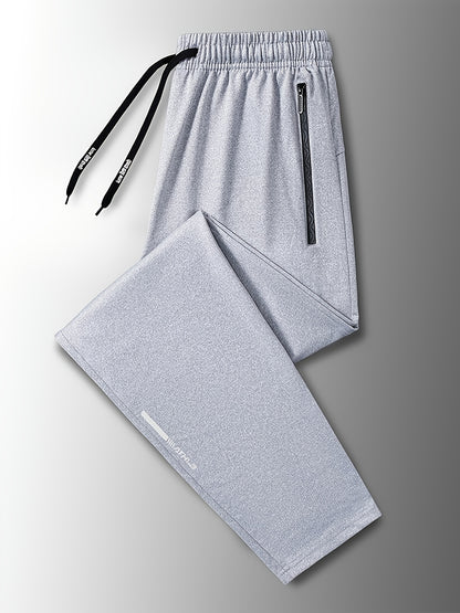 Men'S Sweatpants with Drawstring And Pockets, Regular Fit And Cuffed Sports Trousers for Spring And Autumn Running And Daily Outerwear-Pants for Men