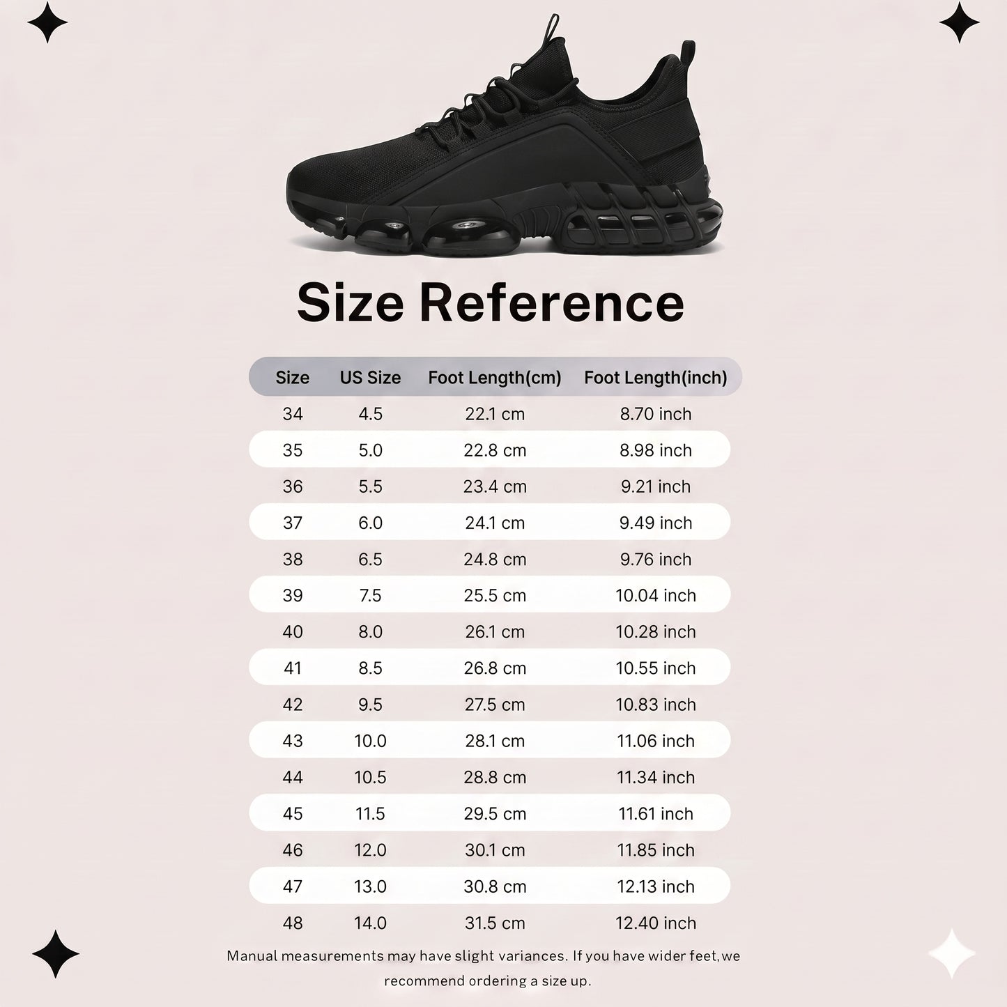 AOPLUS Men's Breathable Running Shoes - Lightweight Road Training Sneakers, Black with White Stripes, Low-Top Design, All-Season Comfort, Rubber Sole, Lace-Up Closure for Gym, Training & Casual Wear, Casual Sneakers | Stylish Running Shoes |