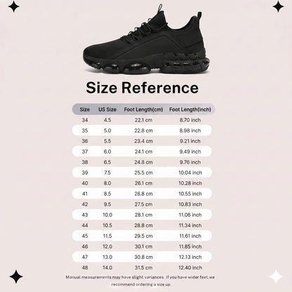 AOPLUS Men's Breathable Running Shoes - Lightweight Road Training Sneakers, Black with White Stripes, Low-Top Design, All-Season Comfort, Rubber Sole, Lace-Up Closure for Gym, Training & Casual Wear, Casual Sneakers | Stylish Running Shoes |
