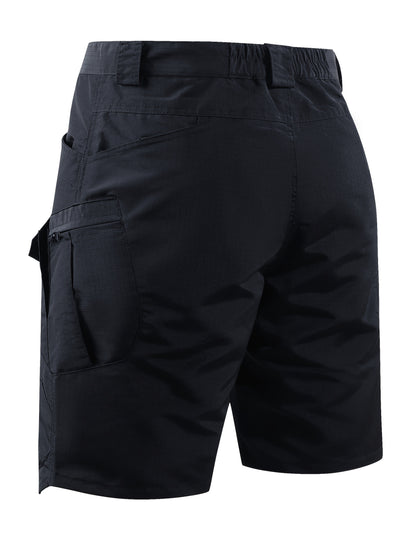 Men's Tactical Cargo Shorts - Casual Shorts - Lightweight Multi-pocket Outdoor Shorts, (Belt Included) Non-stretch Durable Fabric for Hiking, Camping, Fishing - Black Casual Style for Professionals And Outdoor Enthusiasts